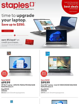Staples - Weekly Flyer Specials